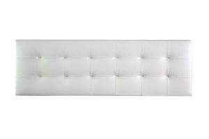 Cabecero Tapizado DOMUS para Cama 135 Polipiel Negro ( 145 x 50 x 7 cm)