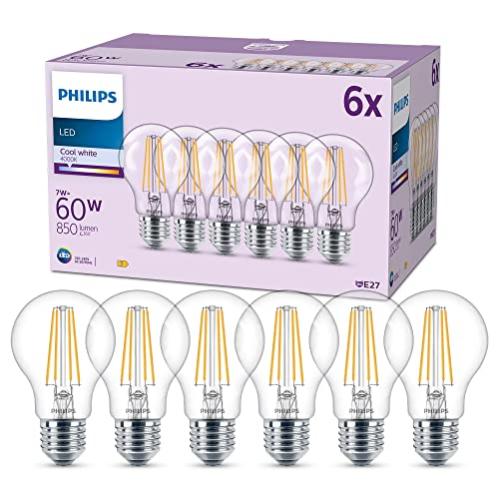 Ampoule filament led standard PHILIPS Classe A 40W E27 blanc froid -  Ampoule BUT
