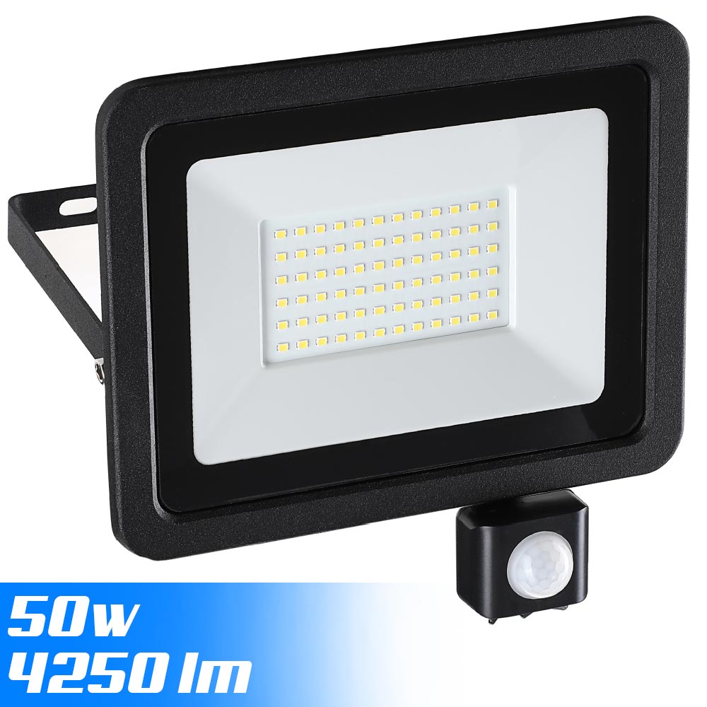 Maxesla Faro LED Esterno con Sensore Movimento 50W, 5000LM Faretto