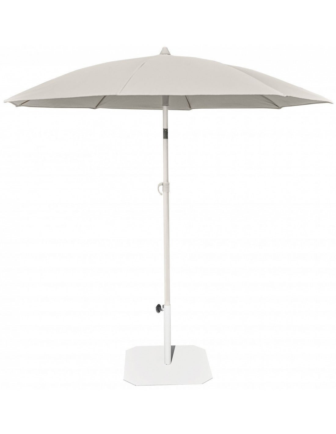 Ons Parasol en toile sable ø190 cm H210 cm Tissu Oléfine Tube