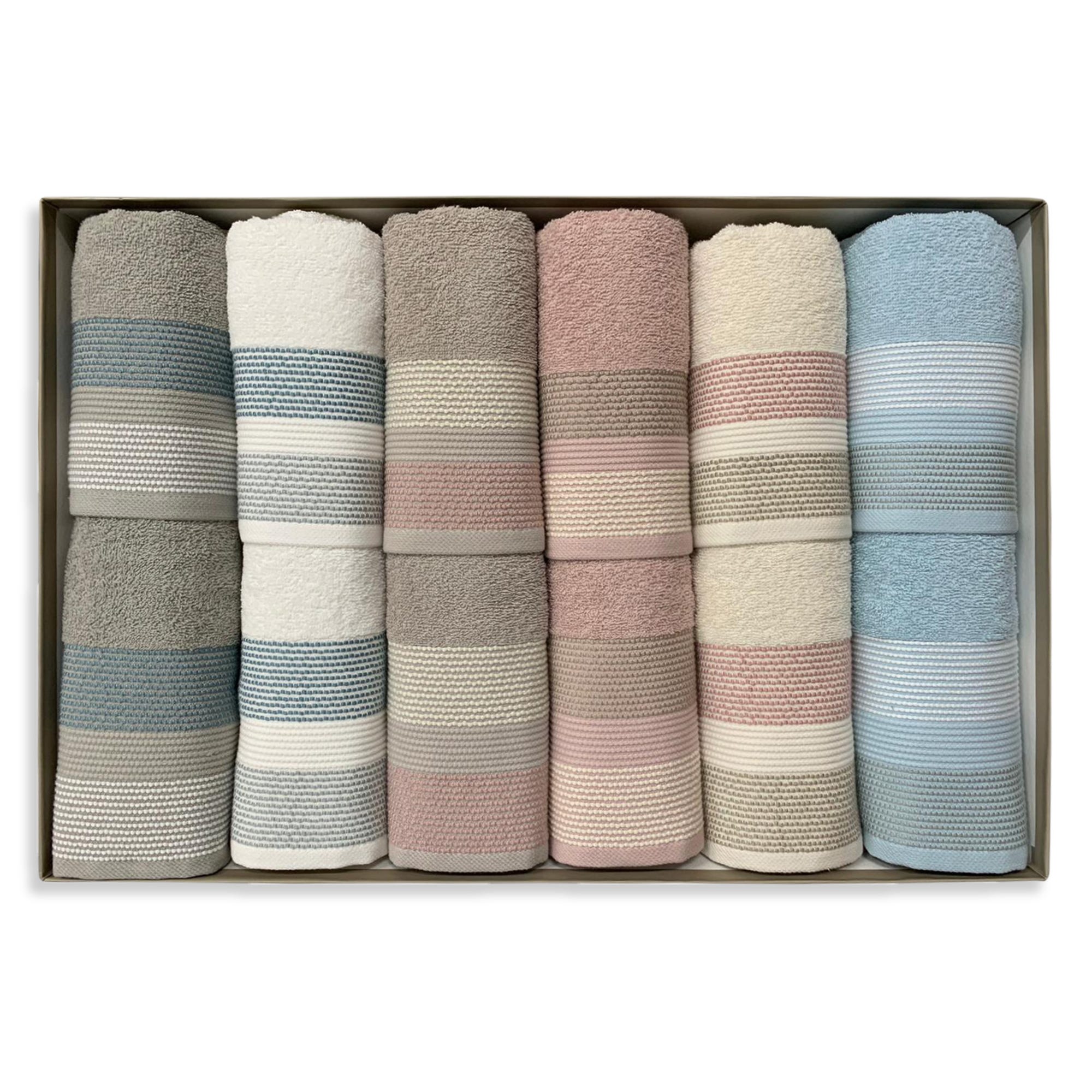 Set di 6 Asciugamano Viso Asciugamani 34×34 cm asciugamani per mani per li  Ospiti Viaggi Spiaggia bagno,Bamboo Washcloth Microfibra Hand Towel :  : Casa e cucina