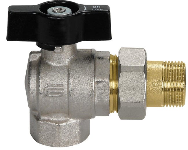 EFFEBI Venus 1071 Valvola Sfera Squadra 1 Femmina/Femmina Con Farfalla Giallo EFFEBI Venus 1071 Valvola Sfera Squadra 1 Femmina/Femmina Con Farfalla Giallo