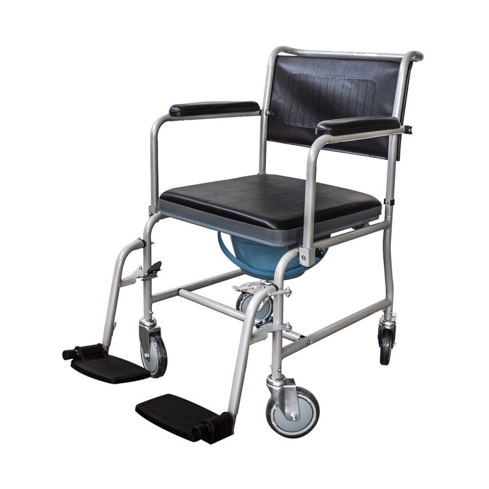 Mobiclinic Silla de baño para discapacitados Silla de ruedas de aluminio  para personas mayores Asiento ergonómico