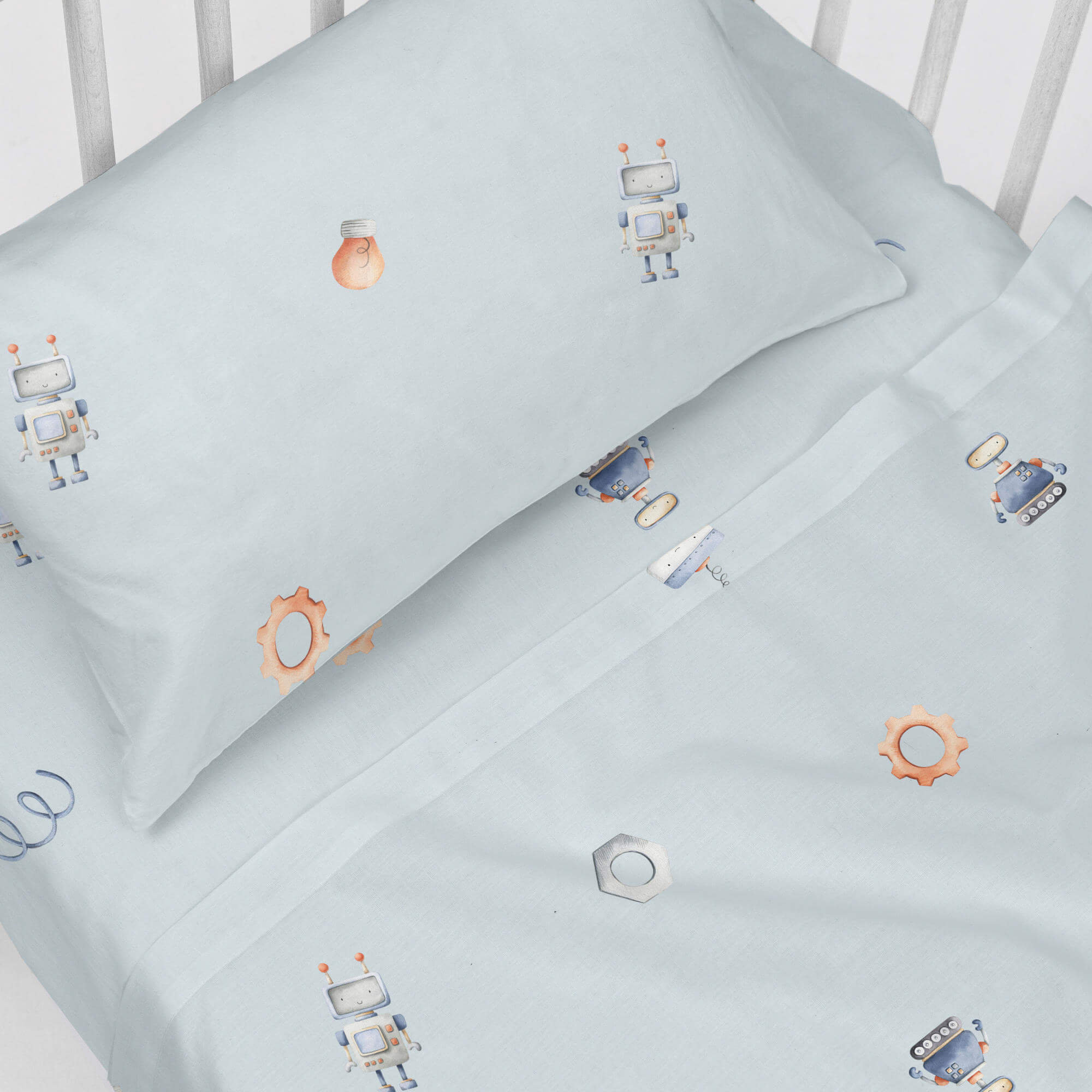 Completo Lenzuola Boy Caleffi Kids per letto singolo