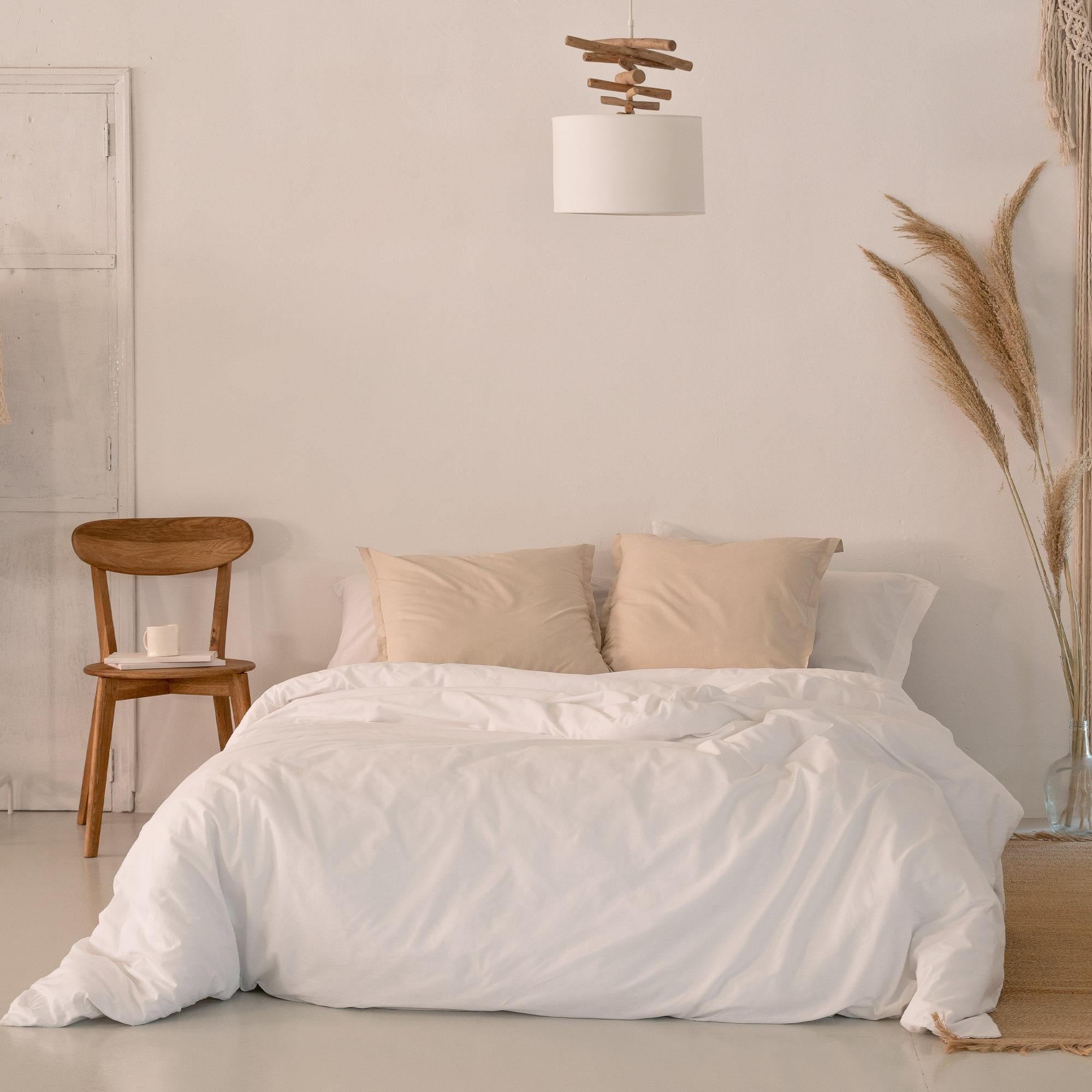 Basic Housse de couette 135/140x200 cm Blanc | Leroy Merlin