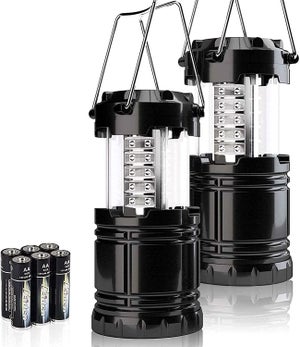 Lanterne de camping rechargeable, 30W 1000 Lumens 5 Modes Lampe Camping  suspension Pliant,Lampe Portable pour Terrasse jardin barbecue randonnée  pédestre (Charge solaire) 
