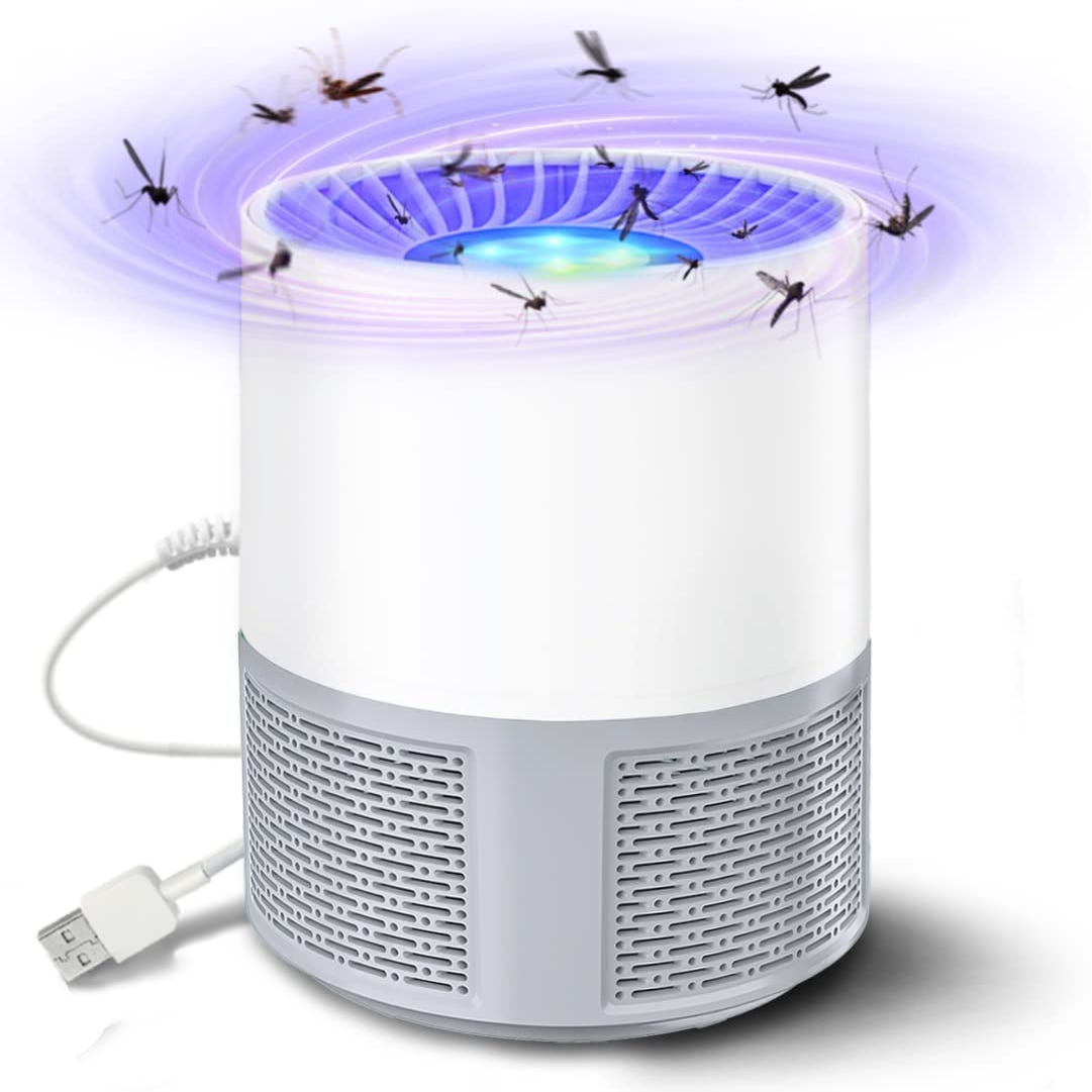 Lampe Anti Moustique, 2 en 1 Électrique Anti Moustique, 360 ° UV Tueur  d'Insectes Électrique Lampe Anti Moustique Rechargeable Sûr et Efficace
