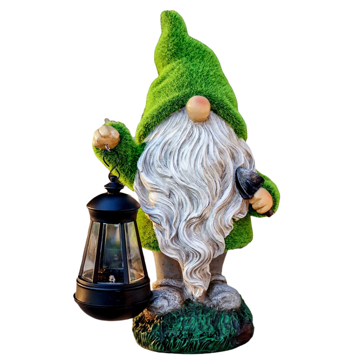 Statue de gnome amusante en résine de décoration de jardin de haute qualité  - nain de