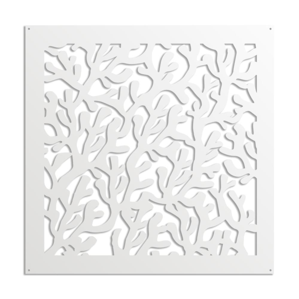Pannello Decorativo Traforato In PVC - Modello CURL, Bianco, 48x48 Cm, Per Arredamento Moderno - Foto 9