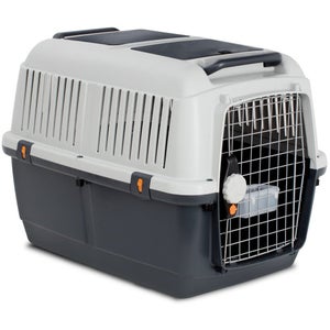 Cage de transport en plastique BARCCO pour transport chien voiture KARLIE  FLAMINGO