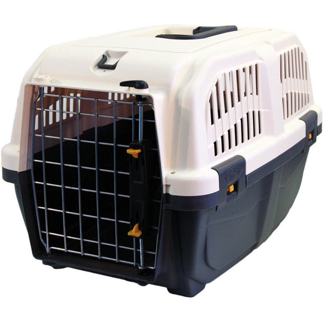 Cage de transport en plastique BARCCO pour transport chien voiture KARLIE  FLAMINGO