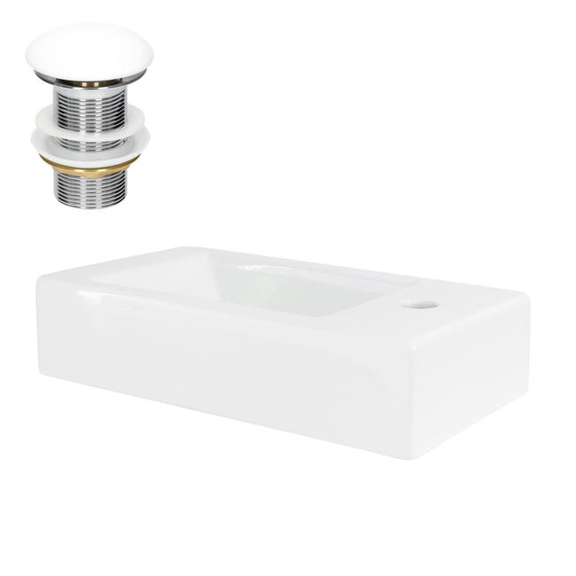 Set di scarico per lavandino da bagno in vero ottone - Italia Set di scarico per lavandino da bagno in vero ottone - Italia