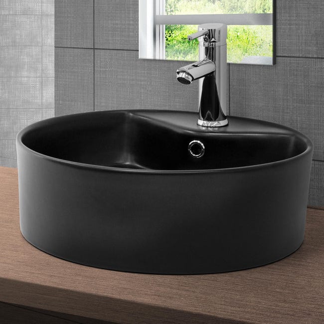 Lavabo cerámica aseo lavamanos cerámica fregadero moderno baño +/- tapón  desagüe