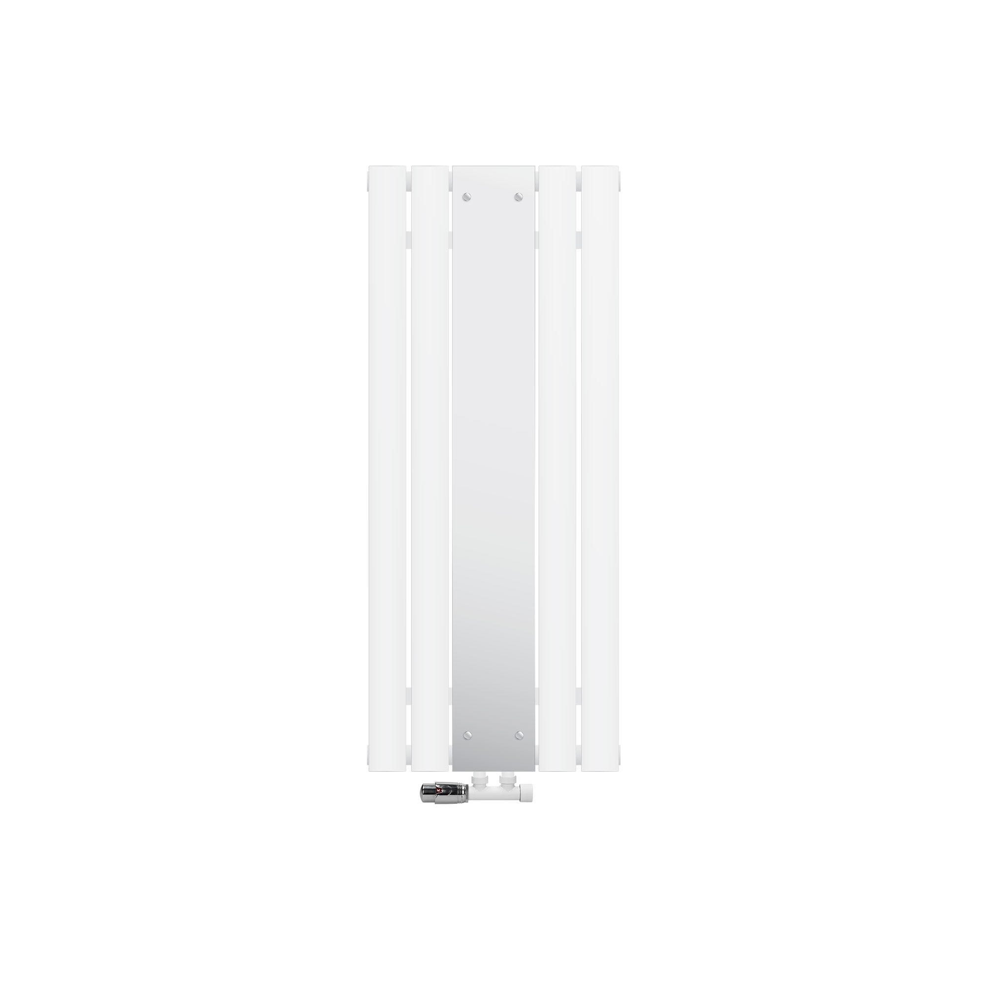 Radiador de baño 1600x452 mm Blanco con juego de conexión a la pared  ML-Design