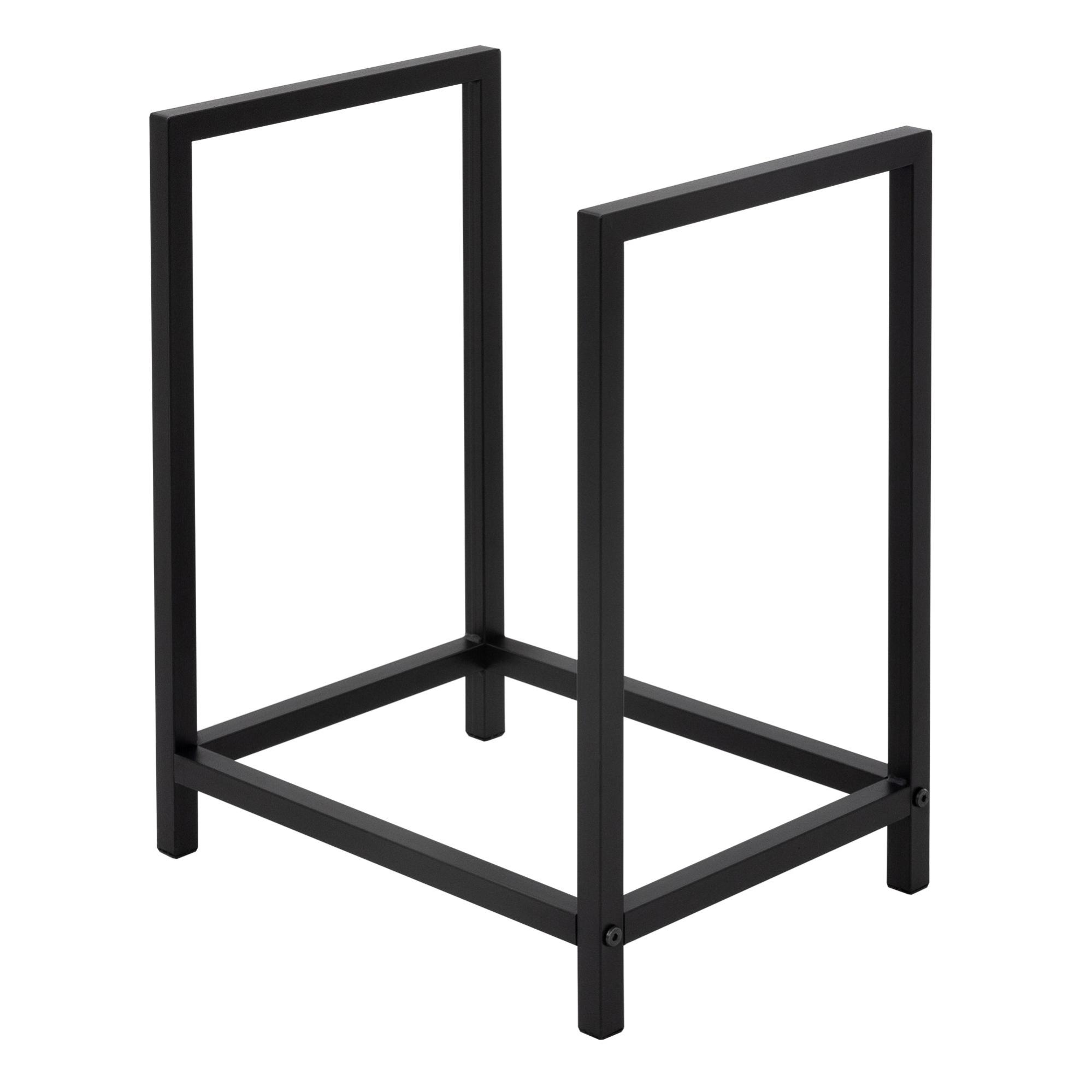 Scaffale Per Legna Da Ardere KADAX - Acciaio Resistente, Design Scandinavo, 30x35x90cm, Nero - Foto 6