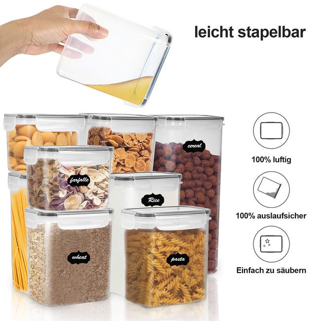 Boîte de rangement alimentaire en plastique pour céréales