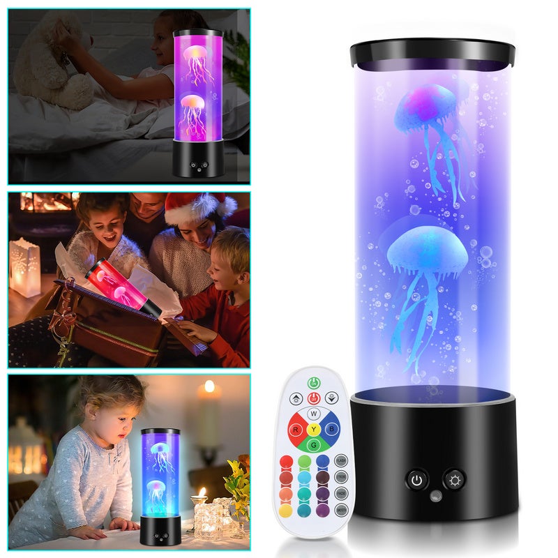 LED Méduse Veilleuse Réservoir d'eau Lampe Lave RGB Lampe Méduse
