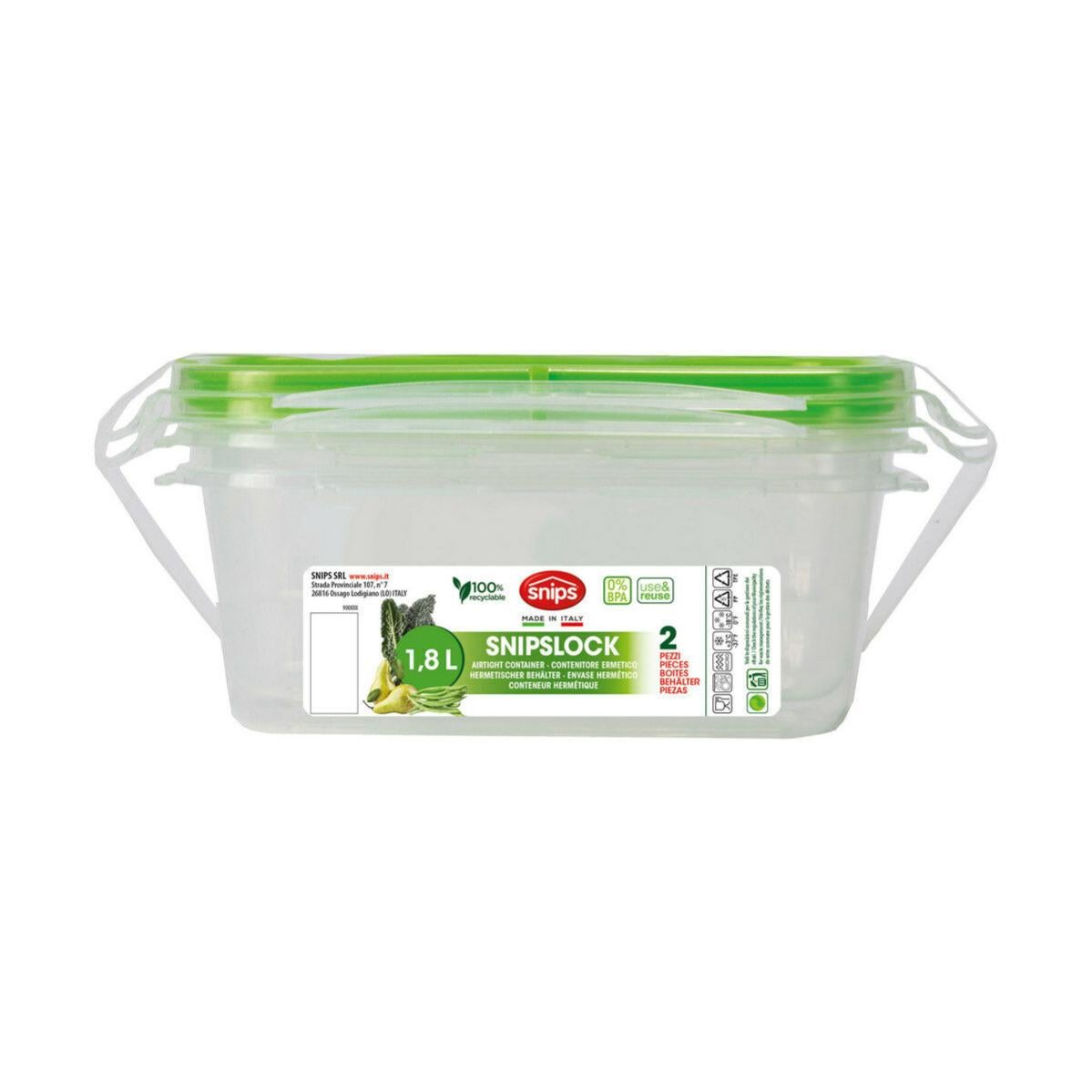 Porta pranzo Snips 1,8 L Chiusura ermetica (2 Unità) | Leroy Merlin