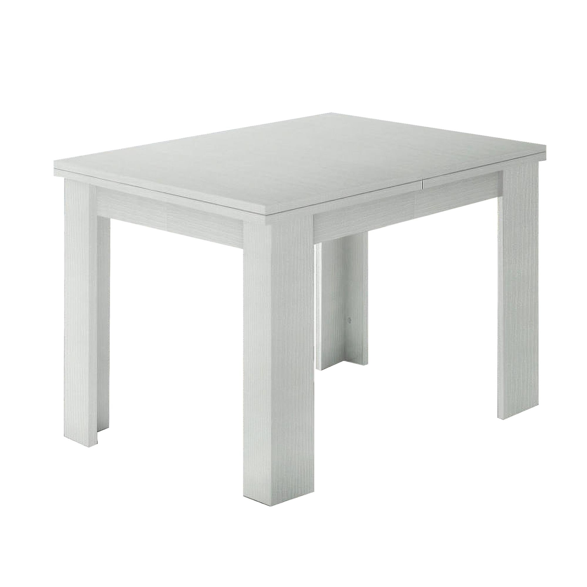 Tavolo Rettangolare 120x80 Struttura Alluminio e Piano Larice Grigio
