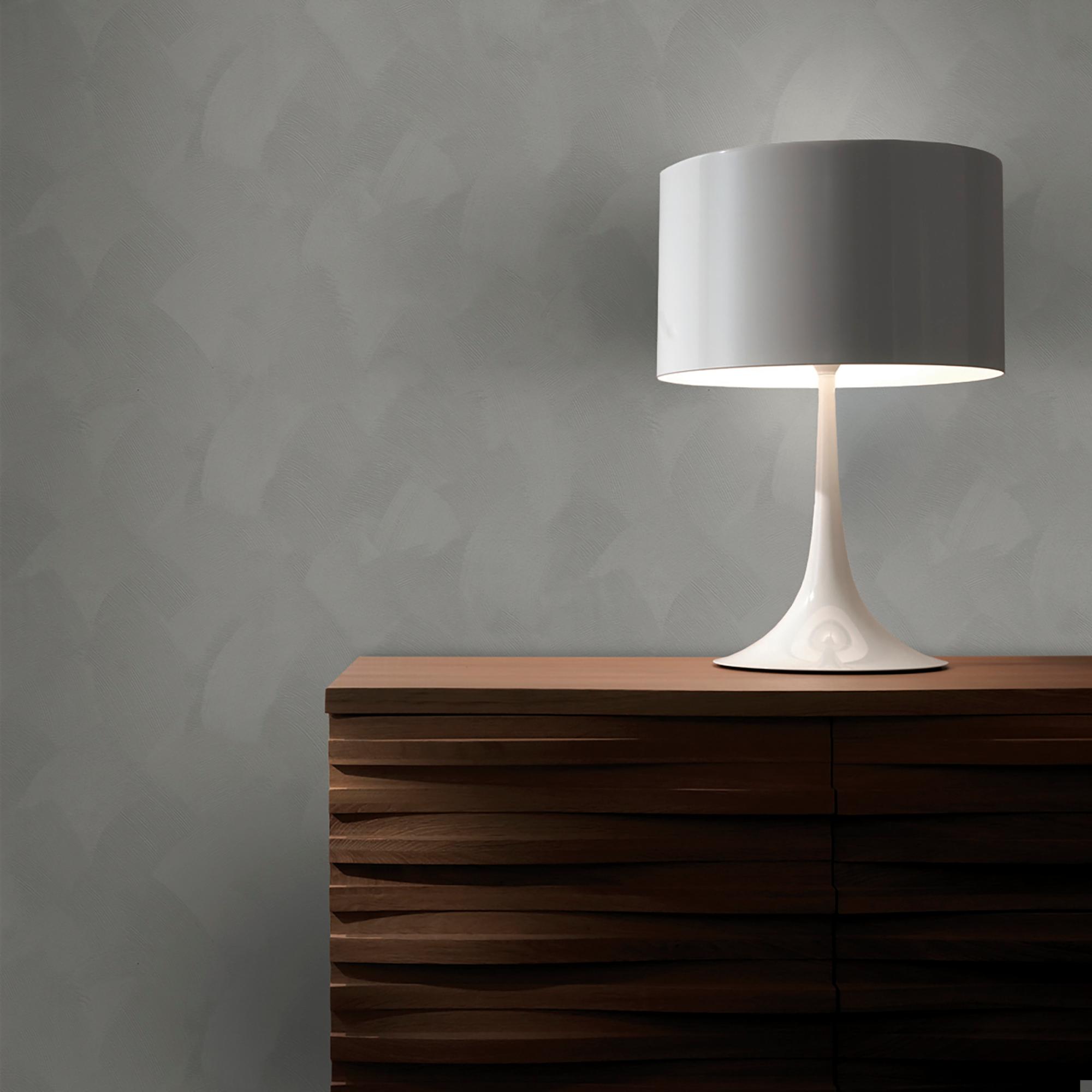Papier peint intissé Uni Basic Enduit 1005 x 52cm Gris Leroy Merlin