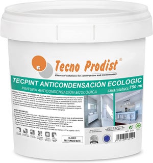TECPINT ANTICONDENSACIÓN ECOLOGIC de Tecno Prodist - Pintura  anti-condensación ecológica interior - exterior, Transpirable - Blanco - 4  Litros