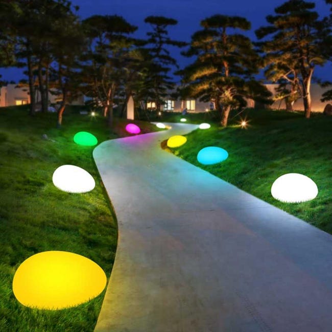 LED solare a sfera 25 cm con picchetto – 4 LED bianchi per angenehmens, Luce Soffusa LED solare a sfera 25 cm con picchetto – 4 LED bianchi per angenehmens, Luce Soffusa