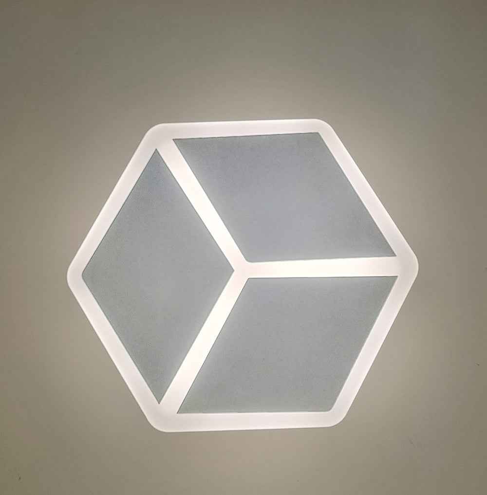 Applique Lampada da parete EFFETTO 3D a muro LED 12W moderna cubo