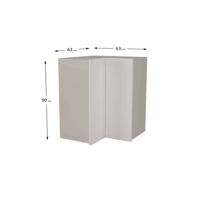 Modulo alto para cocinas, esquinero 63x63, mueble de 70cm a altura