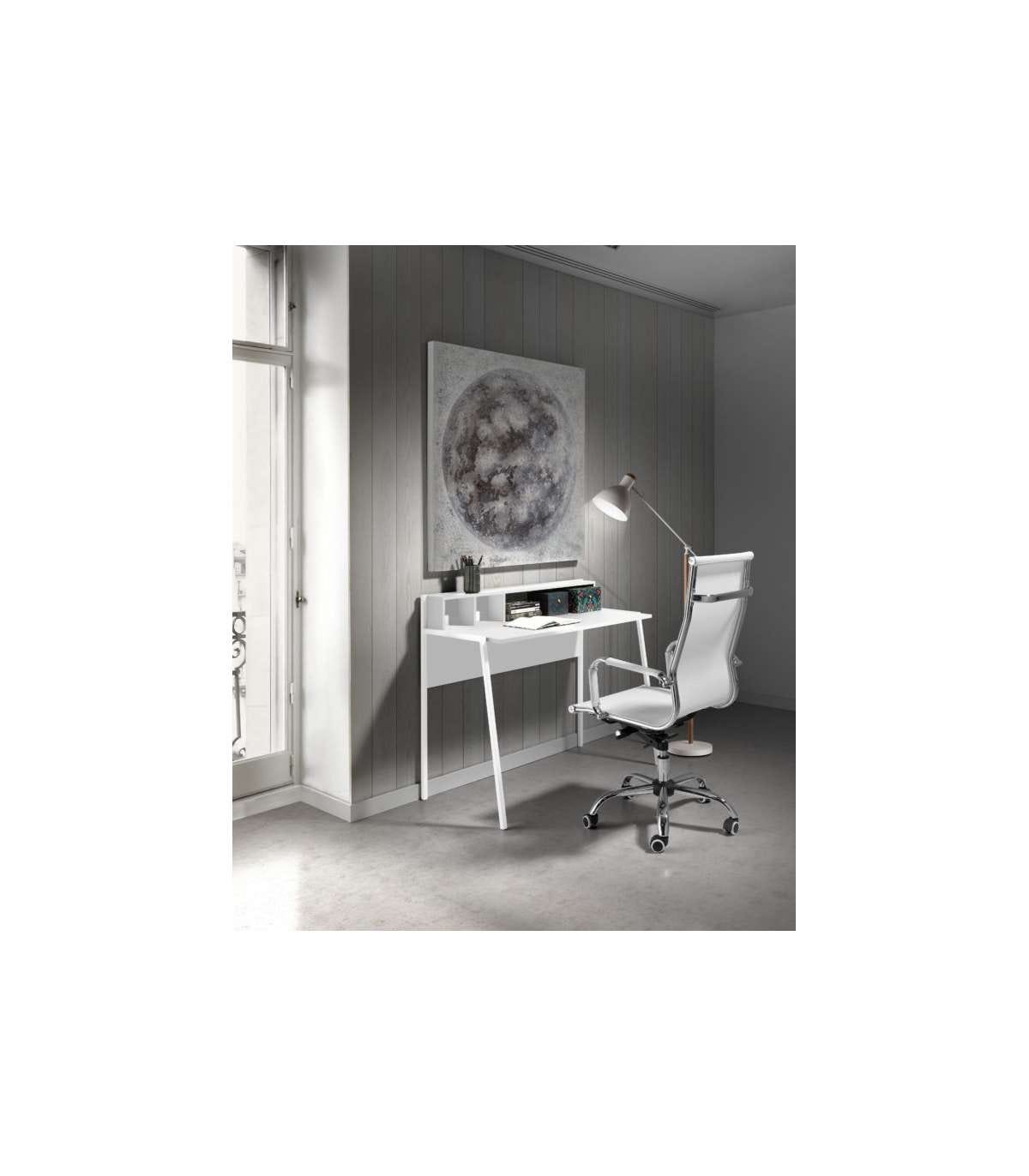 Mesa estudio Mod-Tokio acabado blanco, 50 x 105 x 90 cm (fondo x