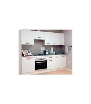 ALTO | Cocina completa modular lineal L 180cm 6 piezas | Encimera INCLUIDO  | Juego de muebles de cocina