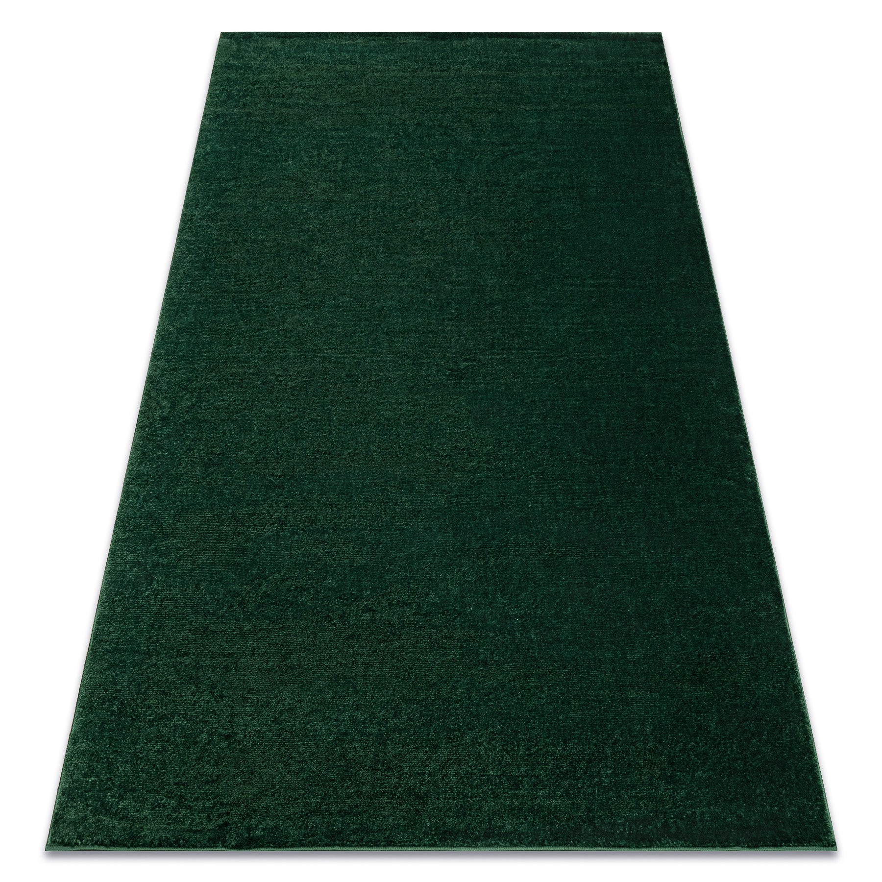 Alfombra softy llanura color sólido forest verde 180x270 cm