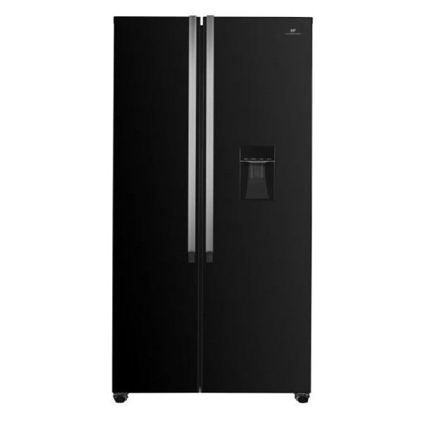 Refrigerateur Americain - Frigo Continental Edison - CERA532NFB - Total No  Frost- 529L - L90 cm xH177 cm - Moteur inverter -Noir