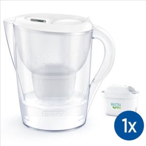 Carafe Marella graphite 2,4 L et une cartouche Nouvelle Formule Brita 