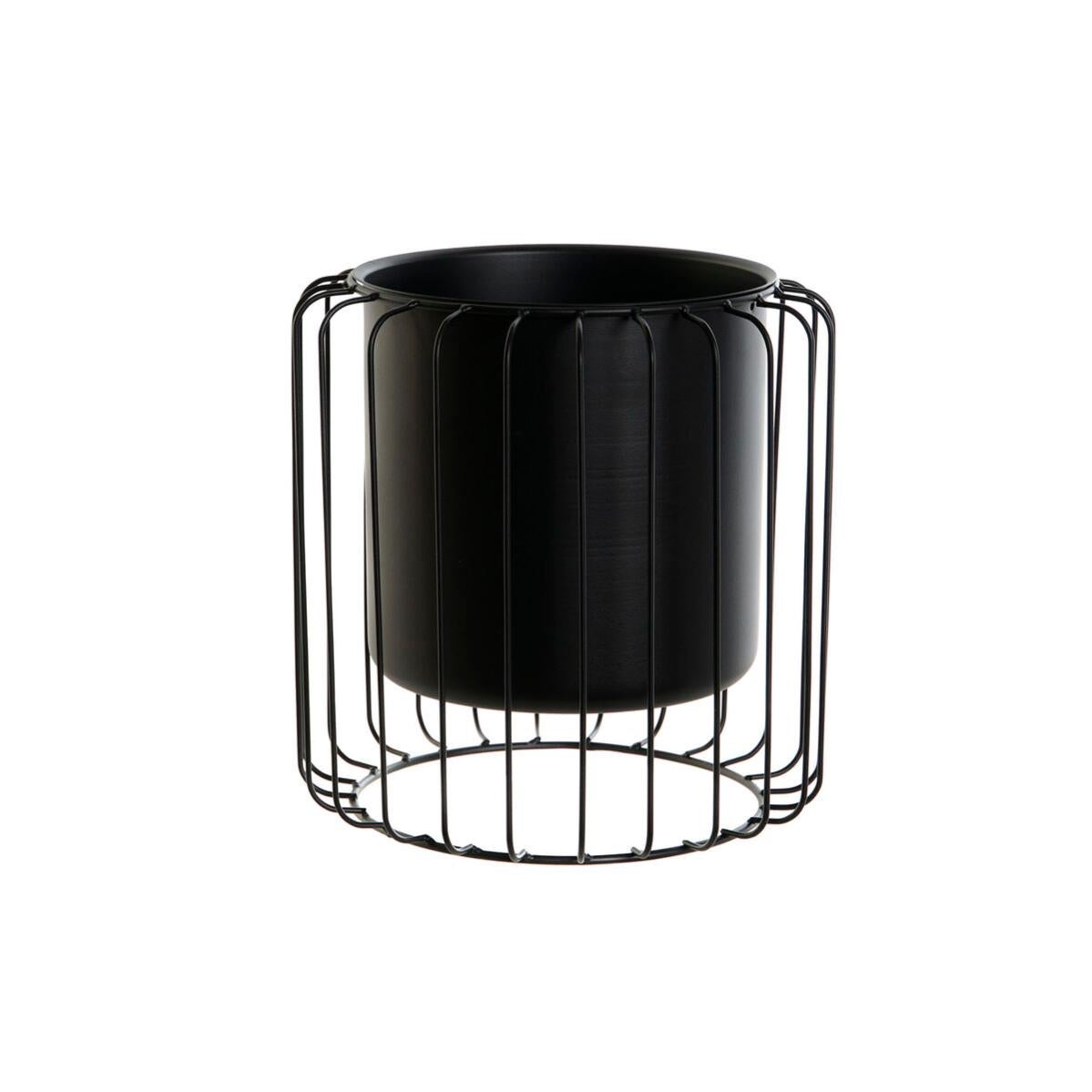 Weedness Pot carré 18 L noir – Vaso da coltivazione in plastica riciclata con drenaggio