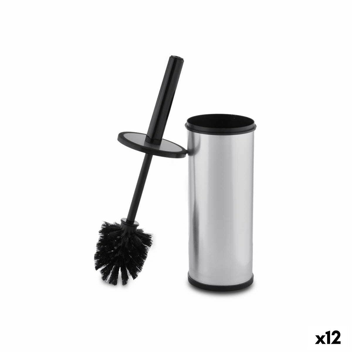 Set 80 Cepillo Recambio Escobilla Baño 9x8 cm, Repuesto Cabezal Limpiador WC  Rosca 12 mm, Higiénico, Plástico, Negro
