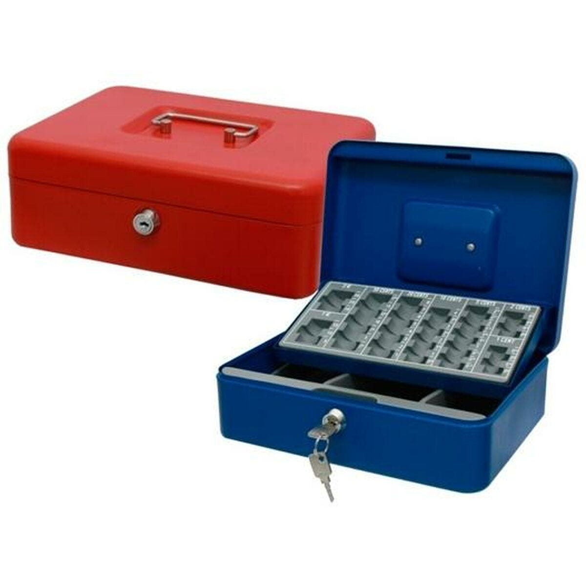 ARREGUI Elegant Caja Caudales con Llave para Contar y Transportar Dinero,  Caja de Seguridad de acero