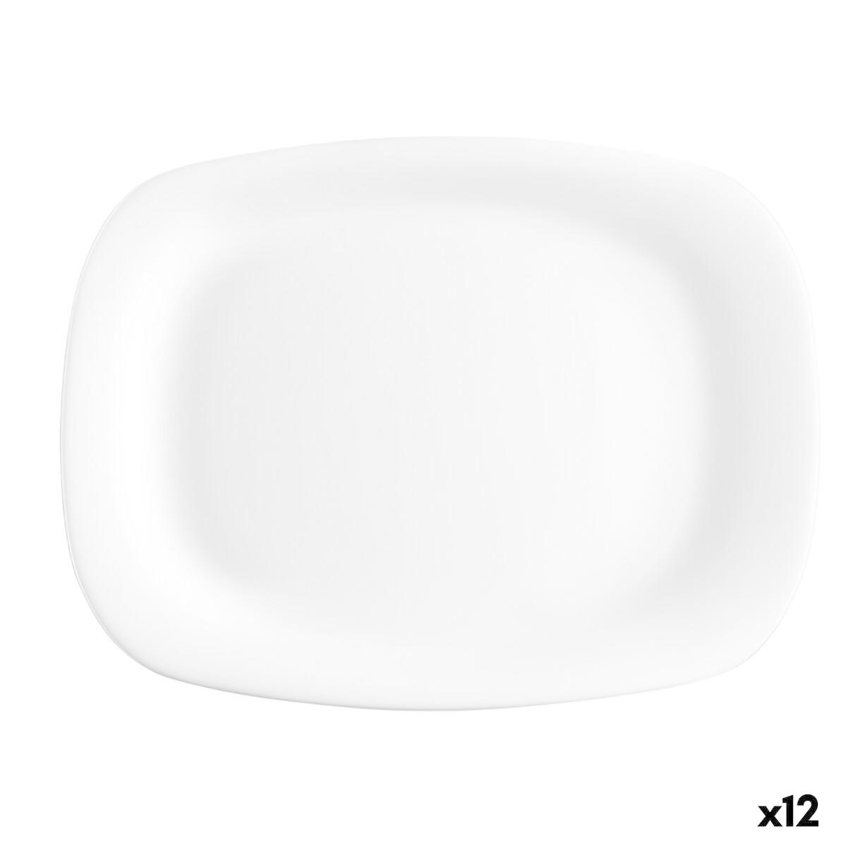 Set 4 Piatti Portata Bormioli Rocco Parma - Vetro Opale Bianco, 325x240 Mm - Foto 9