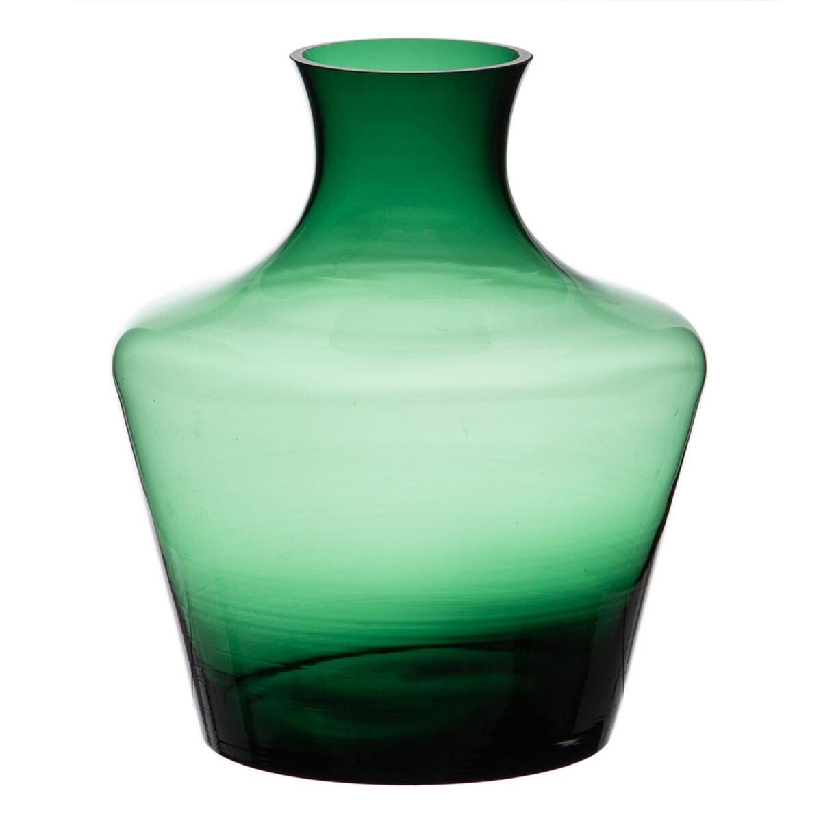 Vase 21 x 21 x 25 cm Vert verre Leroy Merlin