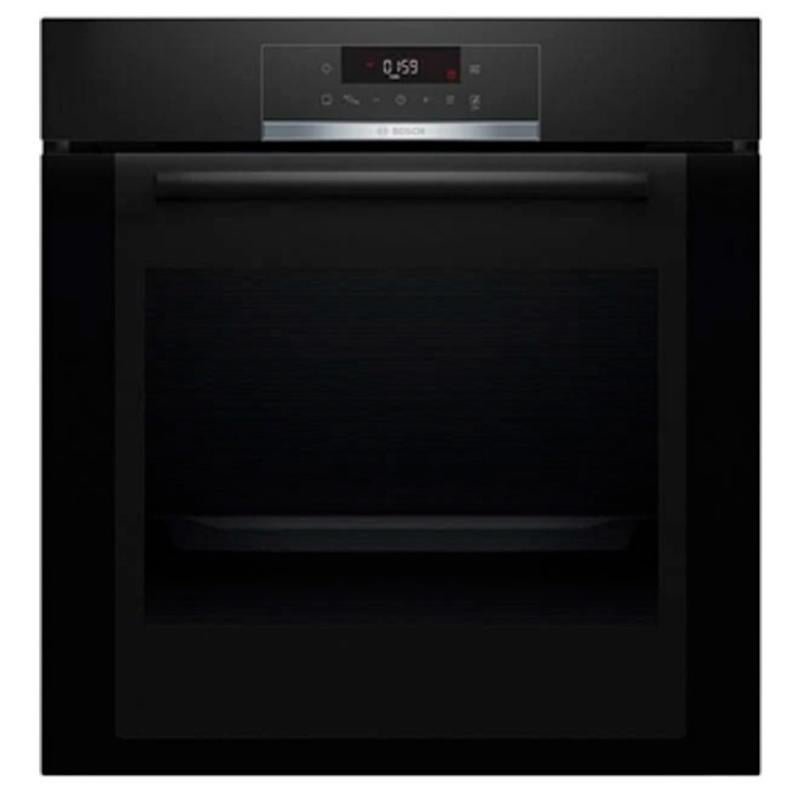Forno Multifunzione Pirolitico Bosch HBG5780B6 Serie 6, 3600W, 71L, Classe A, 30 Ricette Automatiche, Home Connect, Vetro Nero