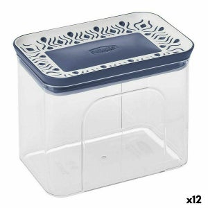 Sterilite Small Clear Storage Box with Aqua Latch