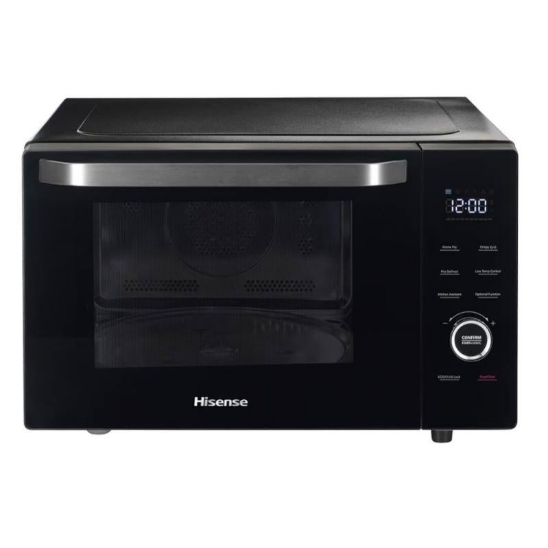 Hisense H20MOMBS4HG Microwave Oven with Grill, 20 L, Rotating Plate, Multiple Levels, Eco Mode, Cooking Bucket, Mirror