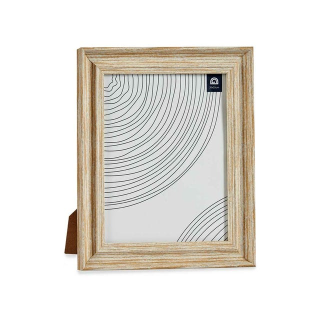 Marco de madera Perfil 35 blanco 40x60 cm cristal transparente