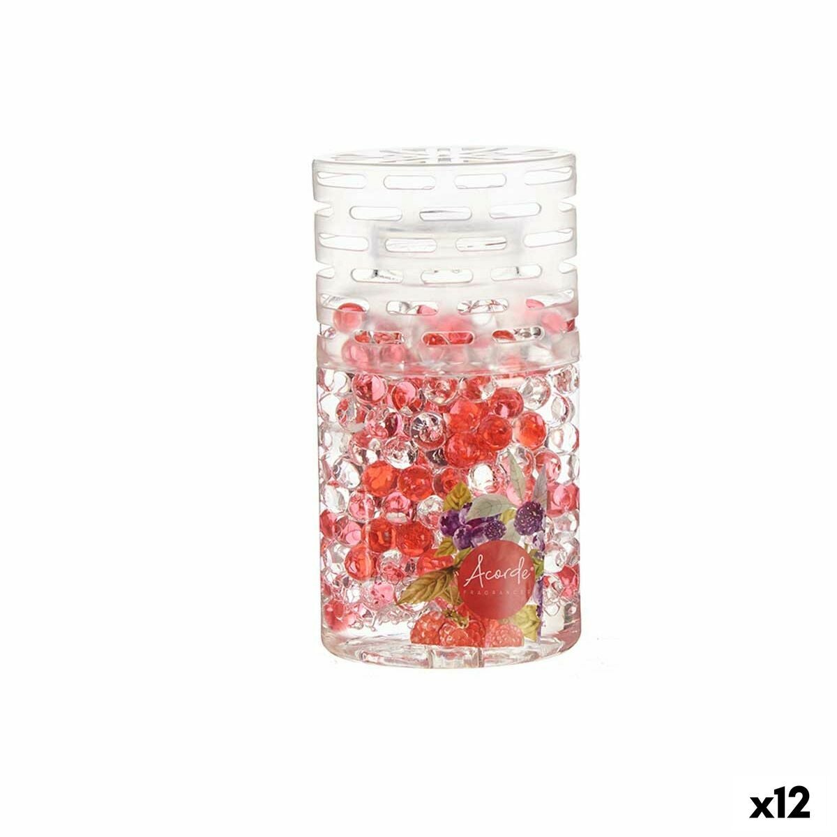 Deodorante per Ambienti 400 g Frutti rossi Palline in Gel (12 Unità)