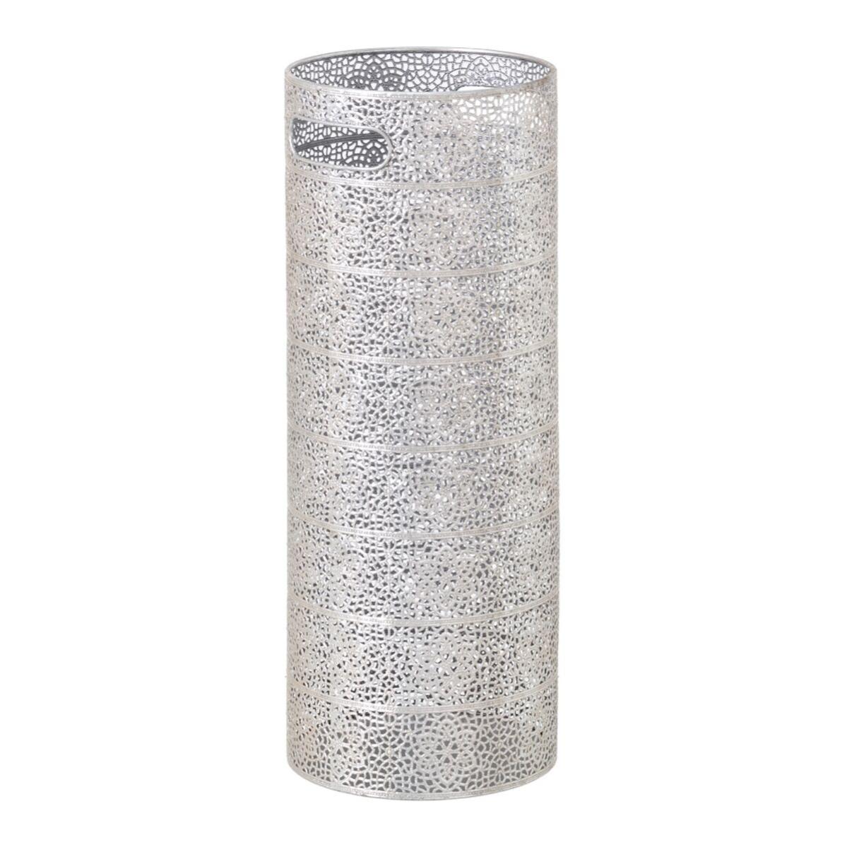 Porte-parapluie Rond En Métal, Support De Rangement Pour Parapluie, Organiseur De Parapluie, Panier De Parapluie Pour La Maison, Le Bureau, L'hôtel, L'entrée 15 X 41 Cm (blanc