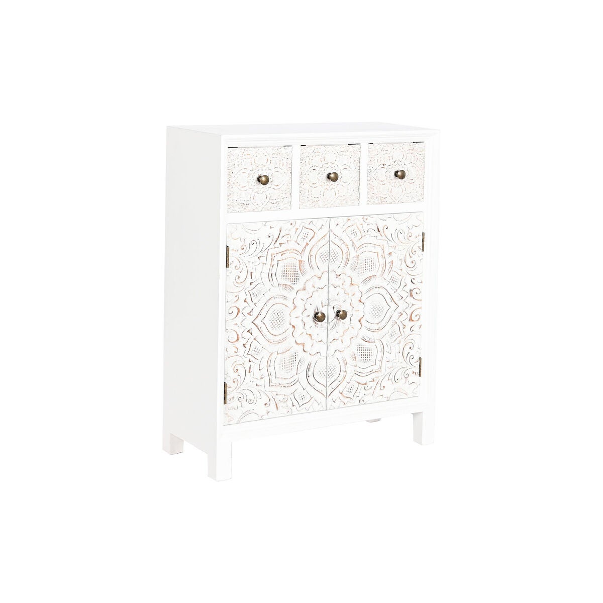 Credenza Dkd Home Decor Abete Bianco 63 X 26 X 82 Cm Legno Mdf Leroy