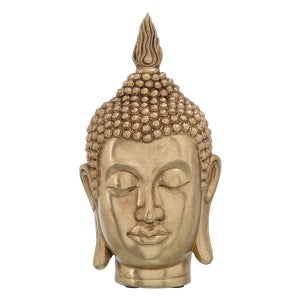 Zen'Light - Statua di Buddha dorata, in resina, 16 x 10 x 20 cm :  : Casa e cucina