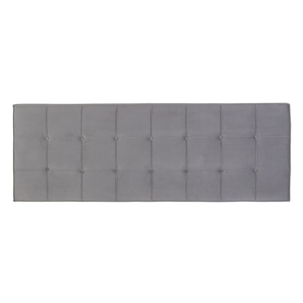 Cabecero de cama 180 x 7 x 64 cm tejido sintético gris
