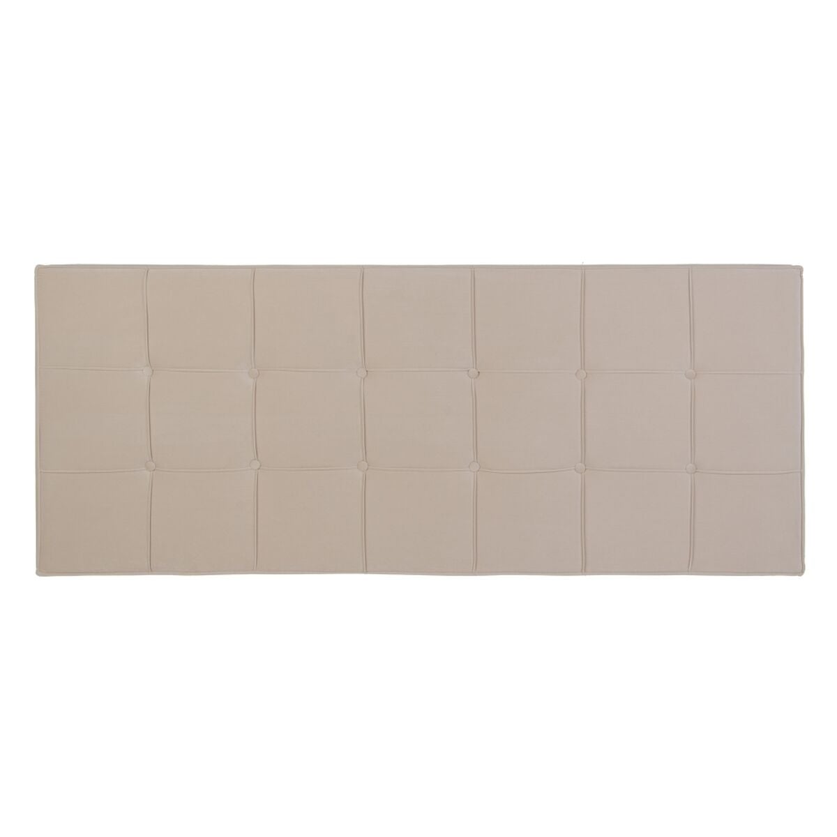Cabecero de cama 160 x 7 x 64 cm tejido sintético beige