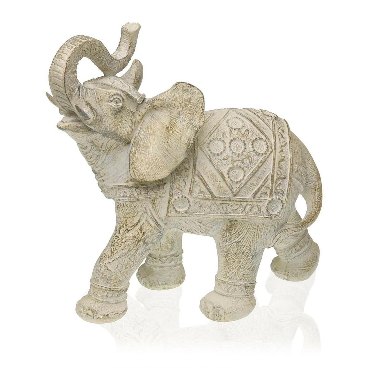 Statua Decorativa Versa Elefante 10,5 x 22,5 x 23 cm Resina Leroy Merlin
