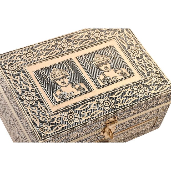 Caja Decorativa 26,6 x 11 x 8,5 cm Madera de mango (2 Unidades)